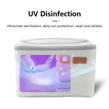 

Car Organizer Disinfection Box Portable Car Stowing Tidying Folding Collapsible Storage Box UV Sterilization Cargo Container Bag