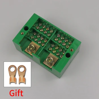 

Connection Distribution Box 2-in 16-out Three phase Green Terminal Block Row Junction Metering Box Part Line