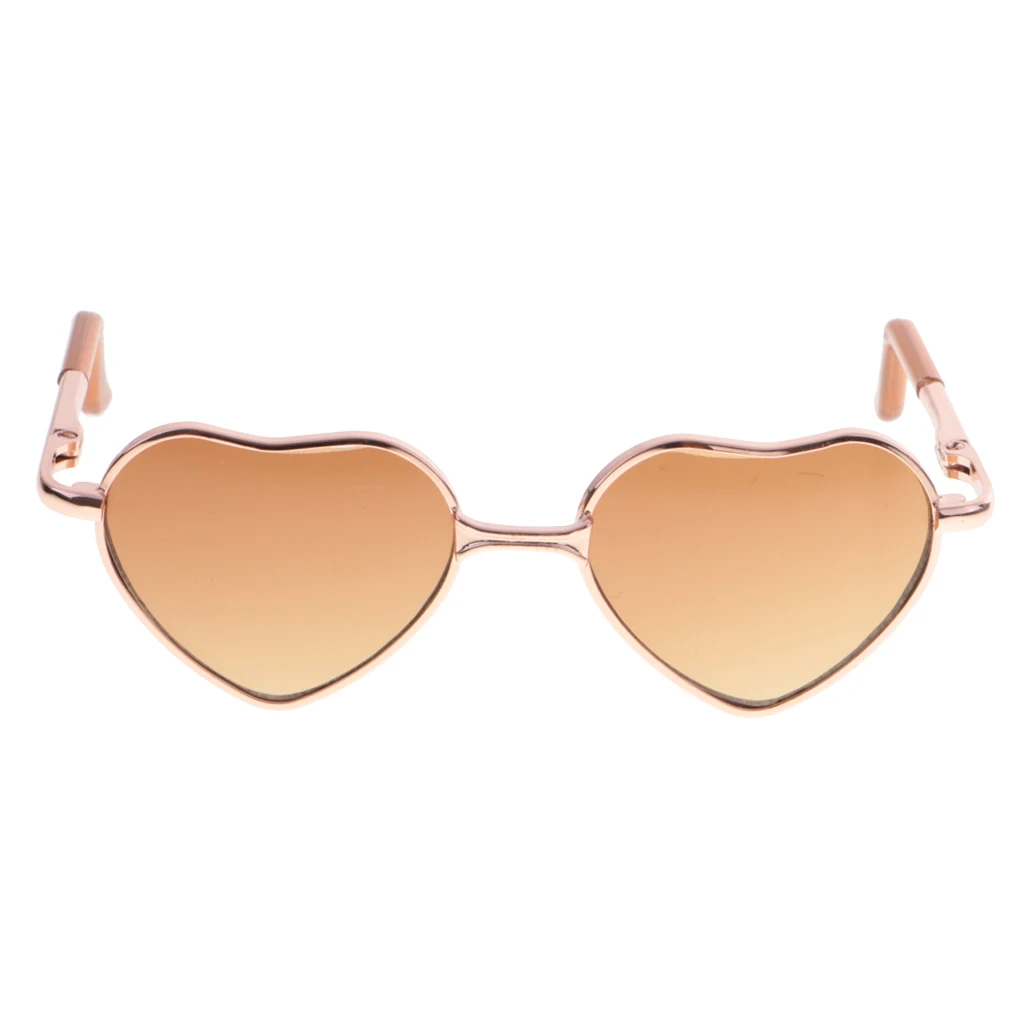 Moderno corazón en forma de aleación montura gafas para muñecas Blythe accesorio de 12 pulgadas nuevo