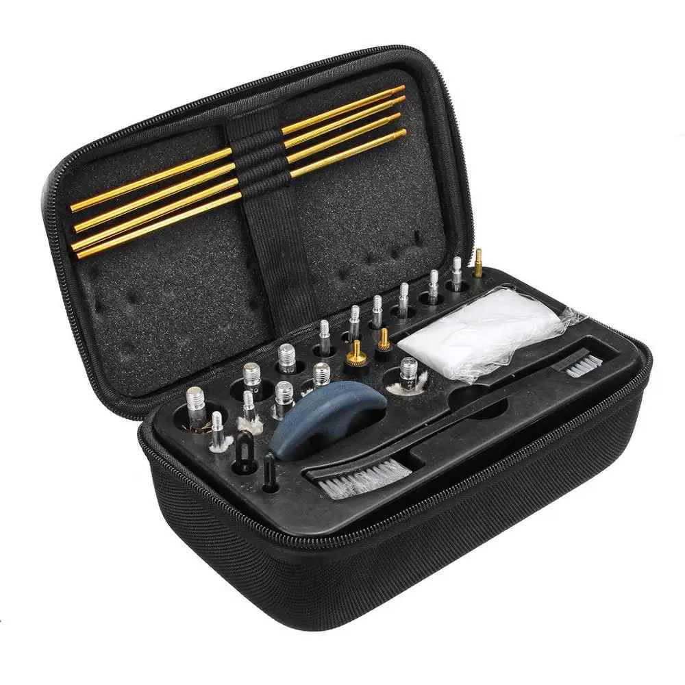 

TOtrait 26 in Gun Cleaning Kit For Rifle Pistol Handgun Shotgun Brush Tool Copper Gun Cleaning Set Shooting Hunting Accessories