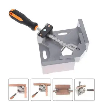 

90 Degree Mitre Corner Clamps Picture Frame Holder Woodwork Right Angle Aluminum Single Handle Folder Tool Adjustable