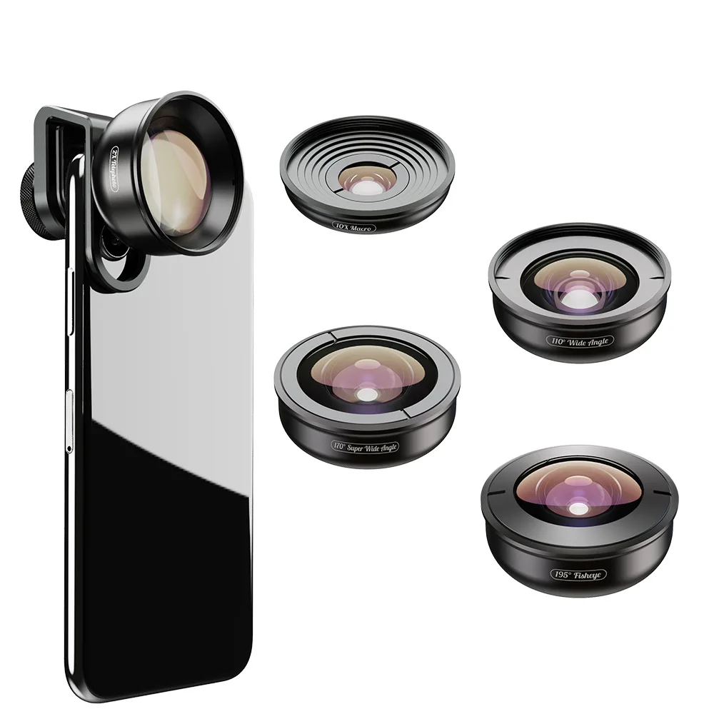 

Mobile Phone Lens HD5-V2 Wide-angle Fish-Eye Figure Macro Ultra-Wide-angle Extraposition High-definition Camera Cross Border