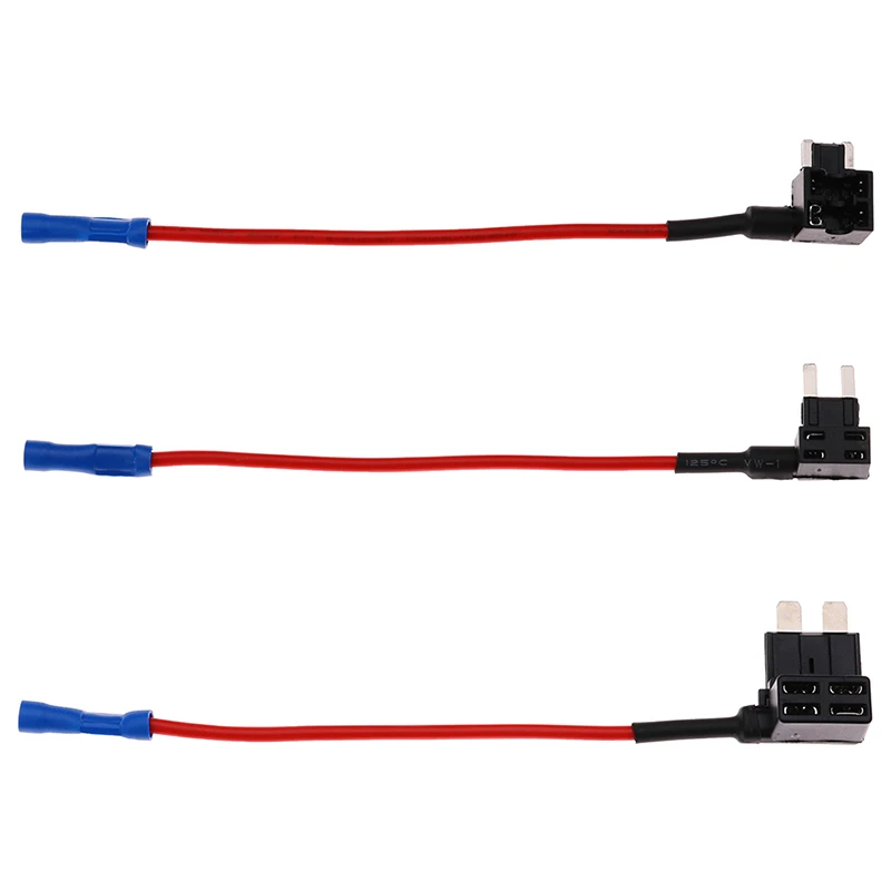 

Lcyonger 12V Car Fuse Holder Add-a-circuit Piggy Back Fuse Tap Adapter for Honda for BMW Car Auto Accessories
