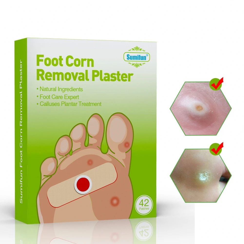 42Pcs Warts Removal Plaster Foot Corn Killer Calluses Plantar Medical Pain Relief Pads Patch Curative | Красота и здоровье
