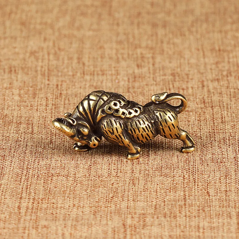 bull brass pendant (2)
