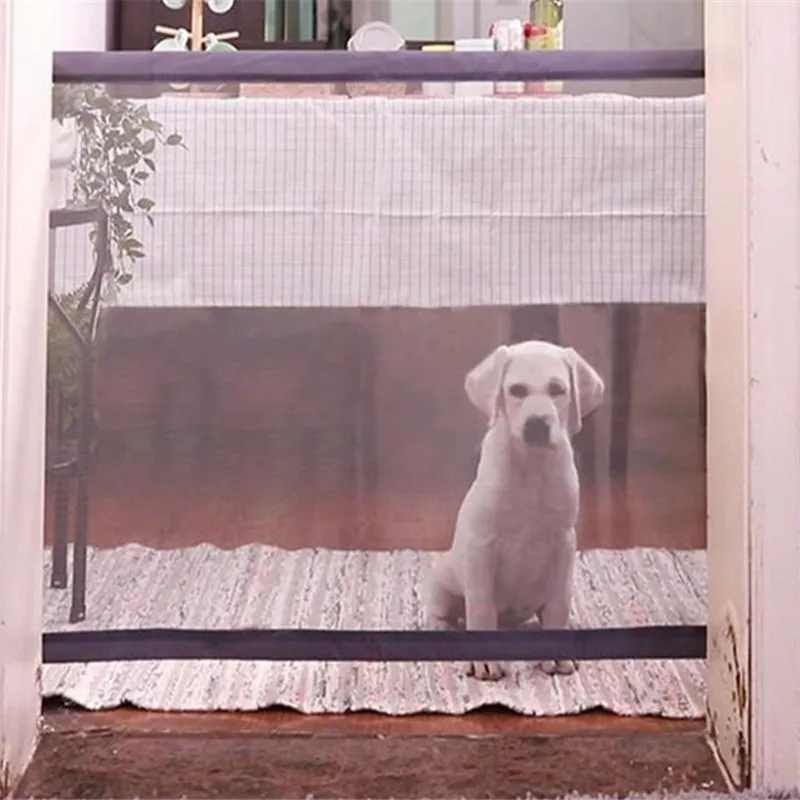 Домашняя собака изолирующая дверь портативный складной Pet изоляция барьер собака барьер безопасности сети забор
