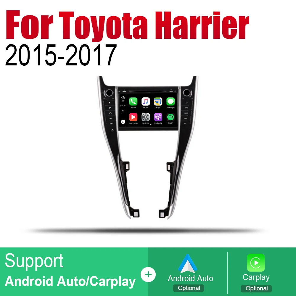 Автомагнитола 2 Din для Toyota Harrier 2015 2016 2017 GPS Навигация BT Wifi карта Мультимедиа