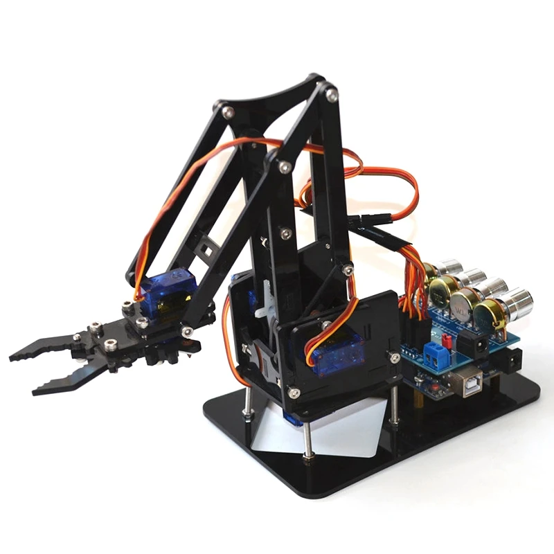 

DIY Acrylic Robot Arm Robot Claw for Arduino Kit 4DOF Toys Mechanical Grab Manipulator DIY SNAM1900