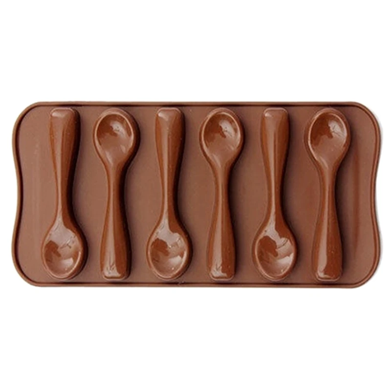 

Cake Mold Diy Chocolate Six Spoons Mould Silicone Baking Cake Decorating Topper