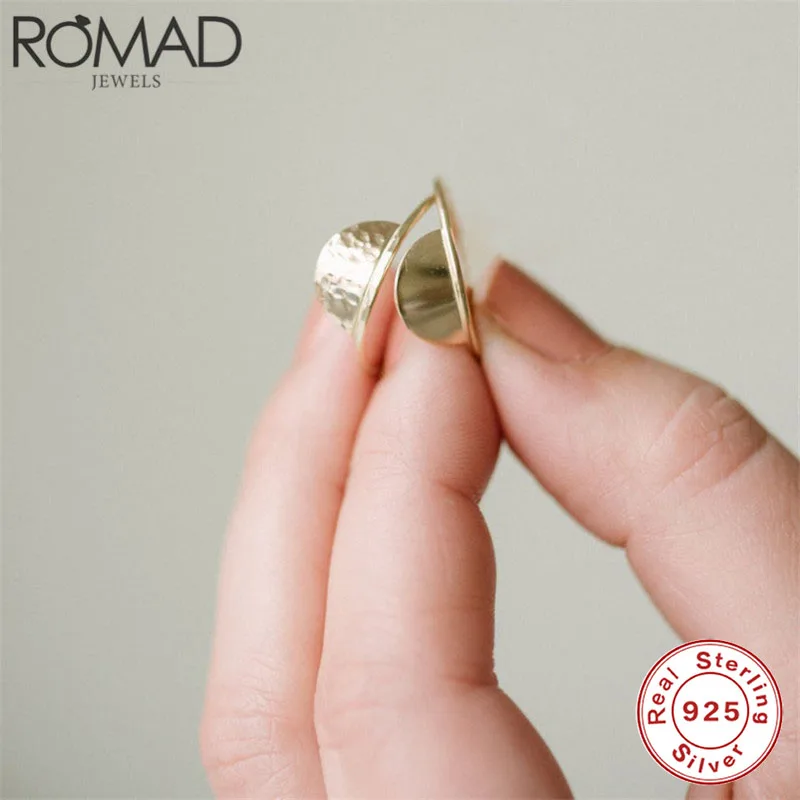 ROMAD Изысканная Золотая полулуна кольца для женщин тонкое кольцо на костяшки