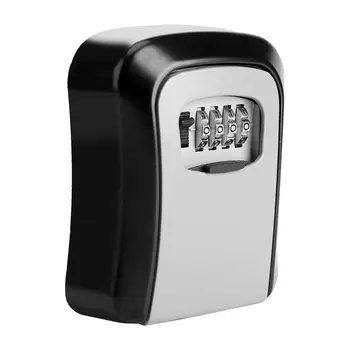 

4 Digit Key Safe Security Storage Lock Box Combination Wall Mount Organizer US