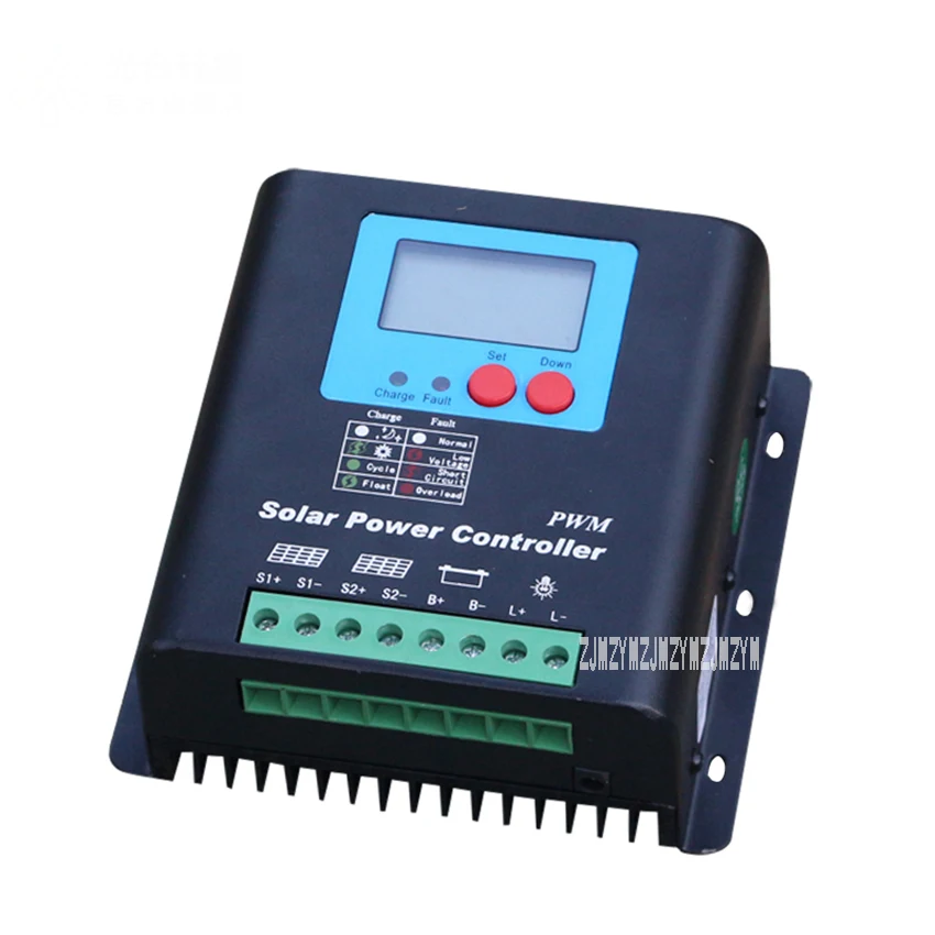 12V24V60A Контроллер заряда солнечных батарей Контроллер энергии фотоэлектрический контроллер солнечной батареи Панель батареи Контроллер для уличного освещения