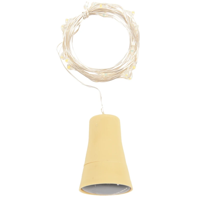 

1PCS Solar 2M LED Cork Shaped 20 LED Night Fairy String Light Kork Solarbetrieben Licht Wine Bottle Lamp Party Celebration Gift