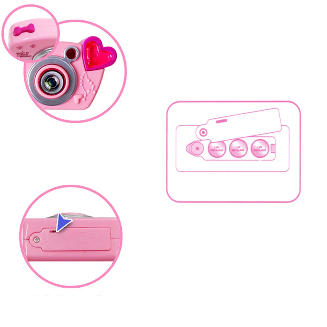 8 шт./компл. и девочек ролевые игры Красота набор моделирования сотовый телефон Камера сумка для хранения с светильник и звук игрушка в подарок на Рождество