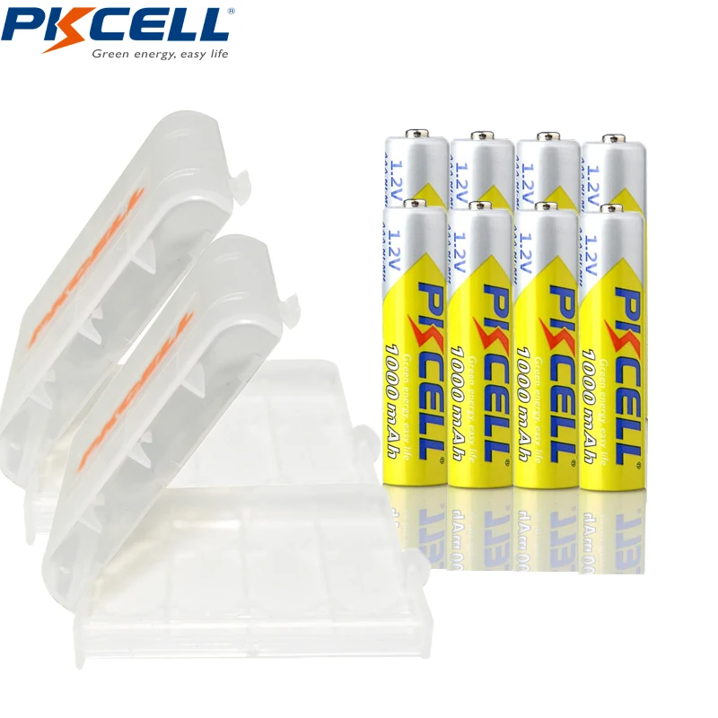 8x Akumulator AAA PKCELL 1.2V 1000MAH za $7.67 / ~29zł