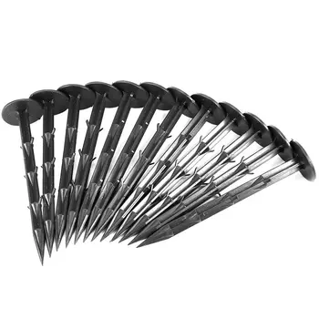 

6.1 inch Long Landscape Fabric Pin Barded Weed Control Mulch Membrane Tent Securing Pegs 12pcs