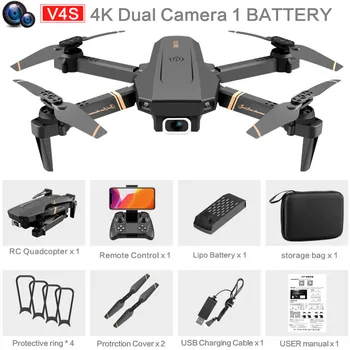 4DRC V4 WIFI FPV Drone WiFi live video FPV 4K/1080P HD Wide Angle Camera Foldable Altitude Hold Durable RC Quadcopter 21
