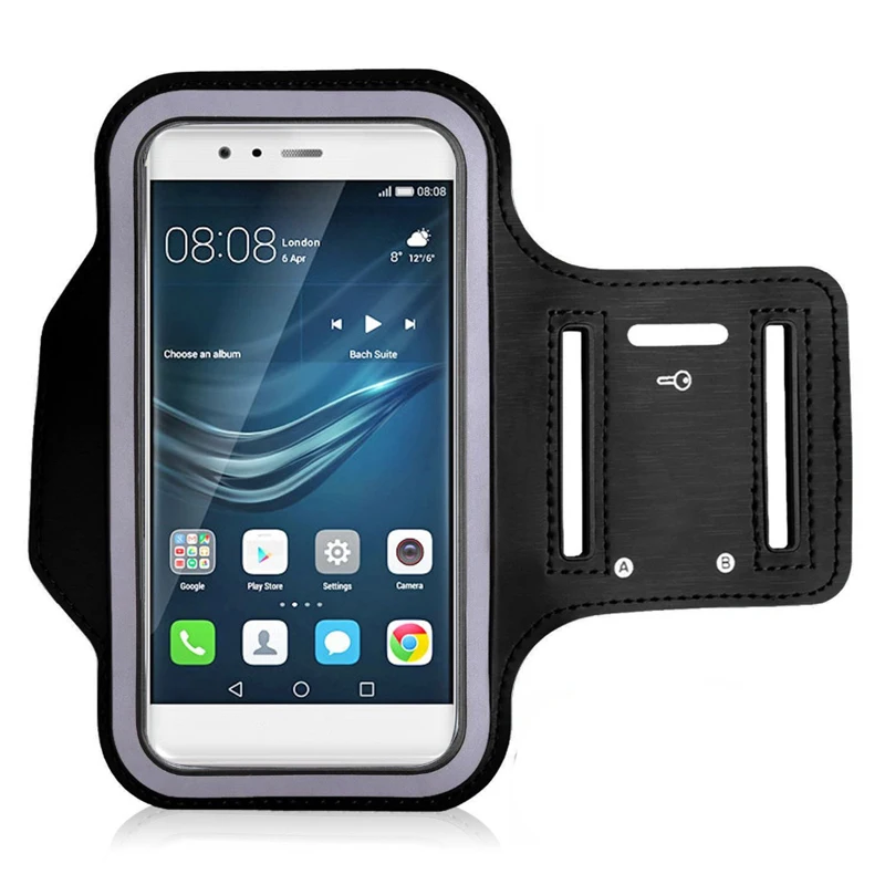 Универсальная водонепроницаемая Спортивная Беговая повязка для тренажерного зала для iPhone 11 Pro Max Xs XR X 8 6 7 samsung S9 S10 ремешок на руку чехол для телефона черный