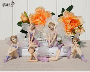 

[HHT] Flower Fairy Angel Resin Decoration European Style Home Decorations Birthday Wedding Gift Crafts