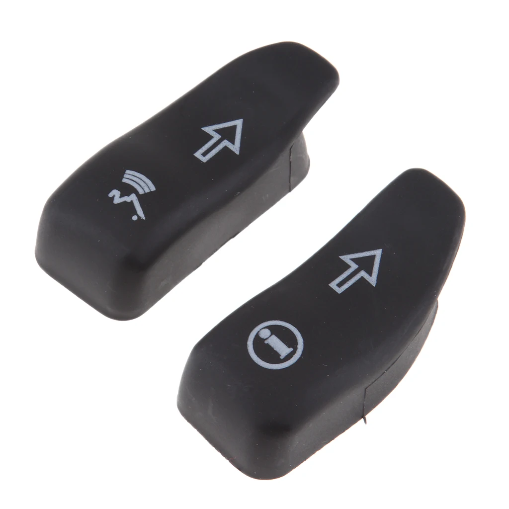 Black Hand Control Switch Housing Cover Cap Set For 2014-2018 Harley Touring