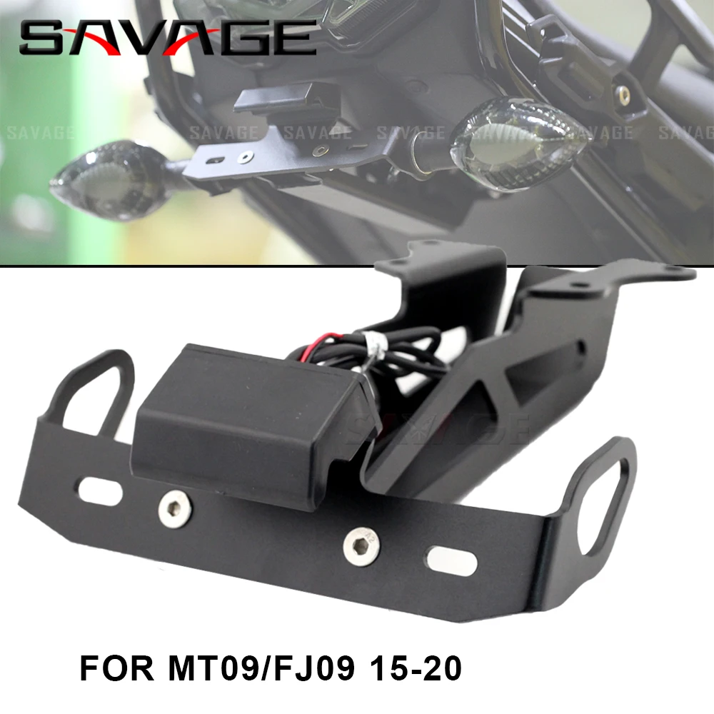 Mt09 Fj09 License Plate Holder Led Light For Yamaha Mt09 Tracer Fj09