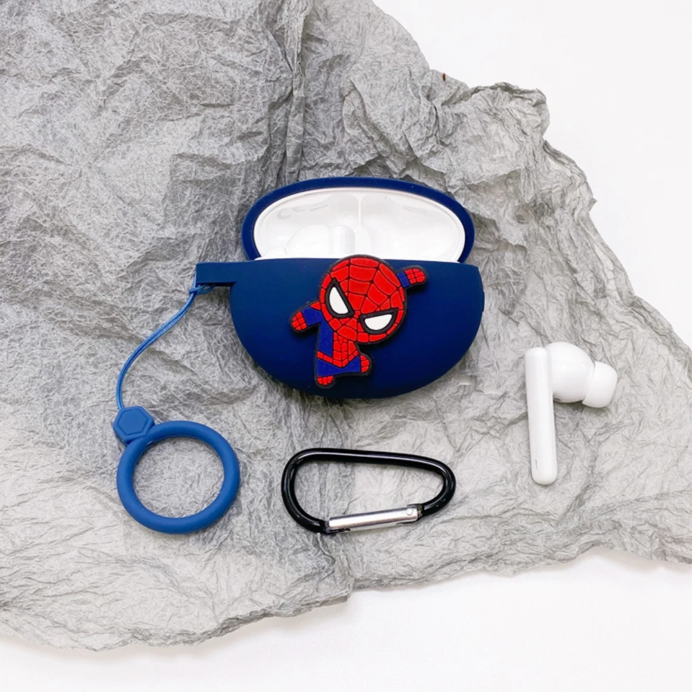 Cute Cartoon Earphone Cover for Huawei Freebuds 4i Case TWS Bluetooth Wireless Headphone Charging Box Case Headset Silicone Case