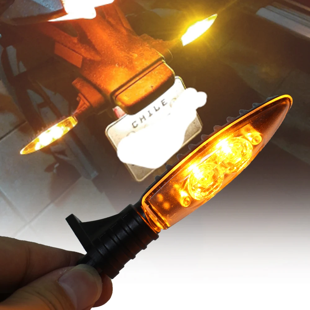 

Motorcycle Front/Rear LED Turn Signal Indicators Lights Blinker for BMW HP4 S1000R S1000RR S1000XR F700 F800 GS Stop Seta Moto