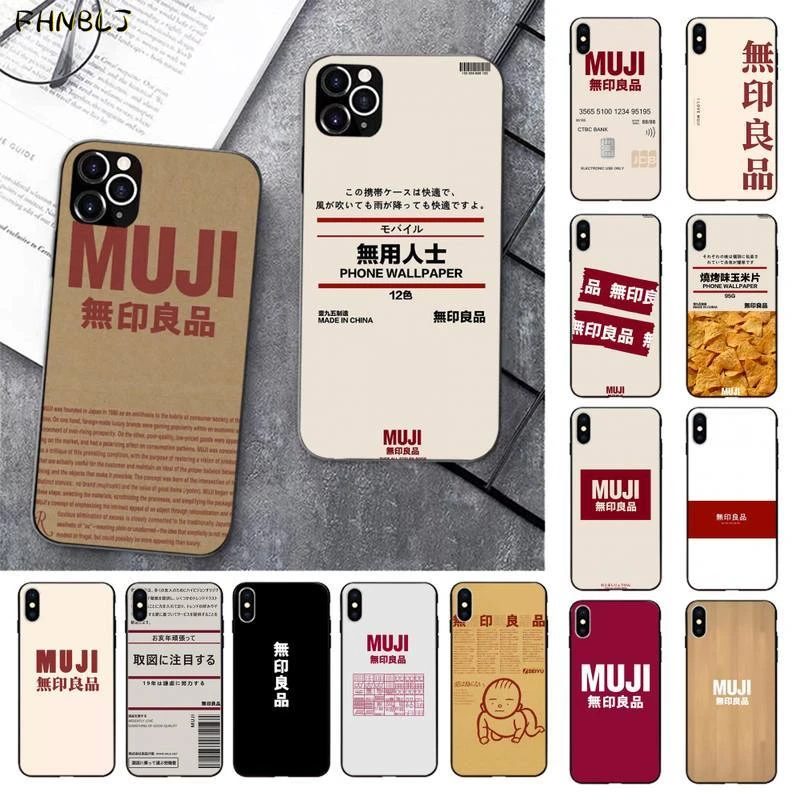 iphone 7 case FHNBLJ Luxury MUJI Japanese Text Letter DIY Luxury Phone Case for iPhone 11 pro XS MAX 8 7 6 6S Plus X 5 5S SE 2020 XR case iphone 8 clear case