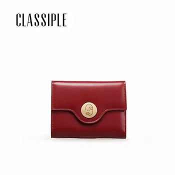 

Simple Lady Wallet Small Short 2019 New Genuine Leather Women Wallet Card Hasp Fashion Female Purse Real Leather Billetera Mujer