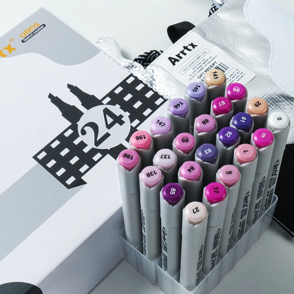 Wholesale Arrtx OROS Brush Art Markers Set Dual Tips Permanent Artist  Alcohol Based Sketch With Portable Woven Bag 211104 From Deng10, $90.75
