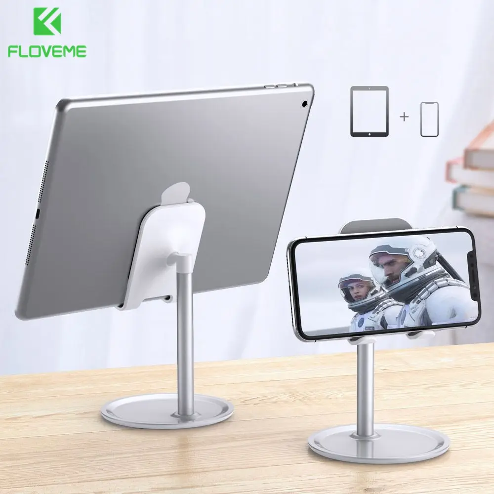 

FLOVEME Desktop Mobile Phone Holder Table Phone Stand For iPad Pro 11 iPhone 8 11 Samsung Support 4.7-10.5'' Cell Phone Holder