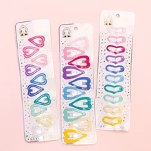 10 шт. заколки детские пятиконечные звезды аксессуары для волос детские цветные BB клип мини головной убор родитель и Детская повязка для волос Bang Cl