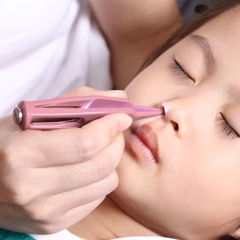 

Infant Clip Visible LED Flashlight Navel Rustproof Plastic Ear Forceps Safety Newborn Tweezer Nose Cleaning Baby Care