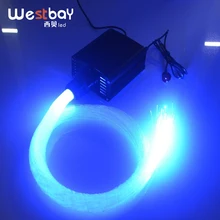 16 Вт RGBW звездное небо оптический драйвер светодиодный осветительный комплект 200 шт. 1,0 мм* 3 м Оптическое волокно DIY Оптическое волокно огни украшения звезда потолок