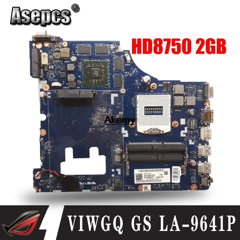 VIWGQ GS LA-9641P G510 материнская плата для ноутбука lenovo G510 материнская плата с ATI Radeon R5 M230/HD8750 2GB GPU протестированная работа