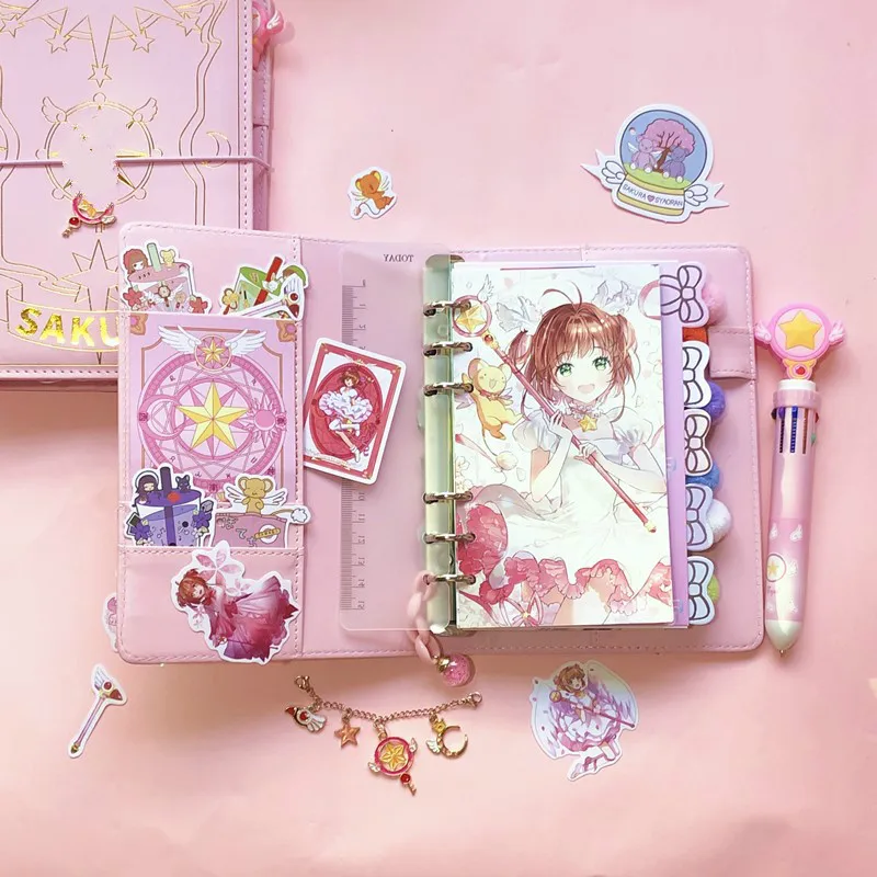 Sakura Pink Kawaii Spiral Notebook & Daily Planner