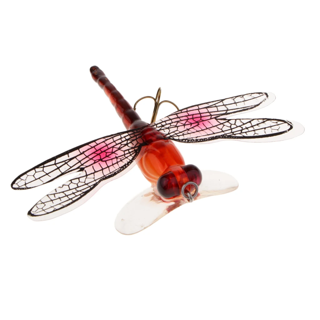 Комплект из 3 предметов, для рыбалки на поверхности приманки жизнь-как в виде стрекозы, плавающая наживка для рыбалка Лодочные приманки для форель окунь ловля окуня, Прямая поставка
