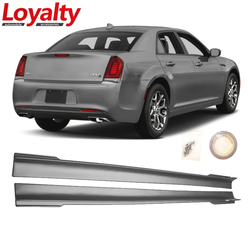 Loyalty For 2012-2018 Chrysler 300c Side Skirt Matte Black Abs Material  Extension Lip Rocker Panel Car Accessories - Chromium Styling - AliExpress
