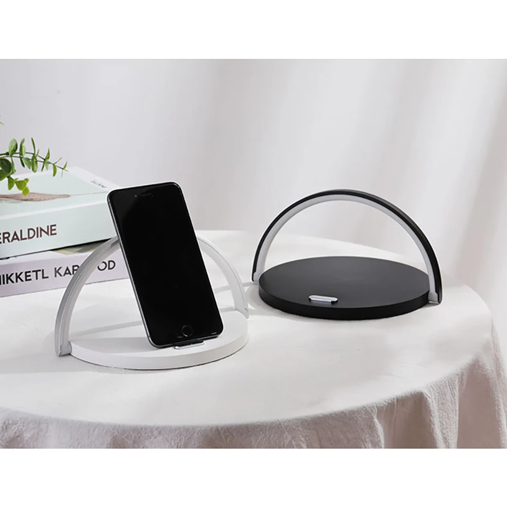 3 в 1 беспроводная зарядная настольная лампа для IPhone X XR XS 11 PRO Max держатель для зарядки мобильного телефона ночной Светильник подставка для телефона