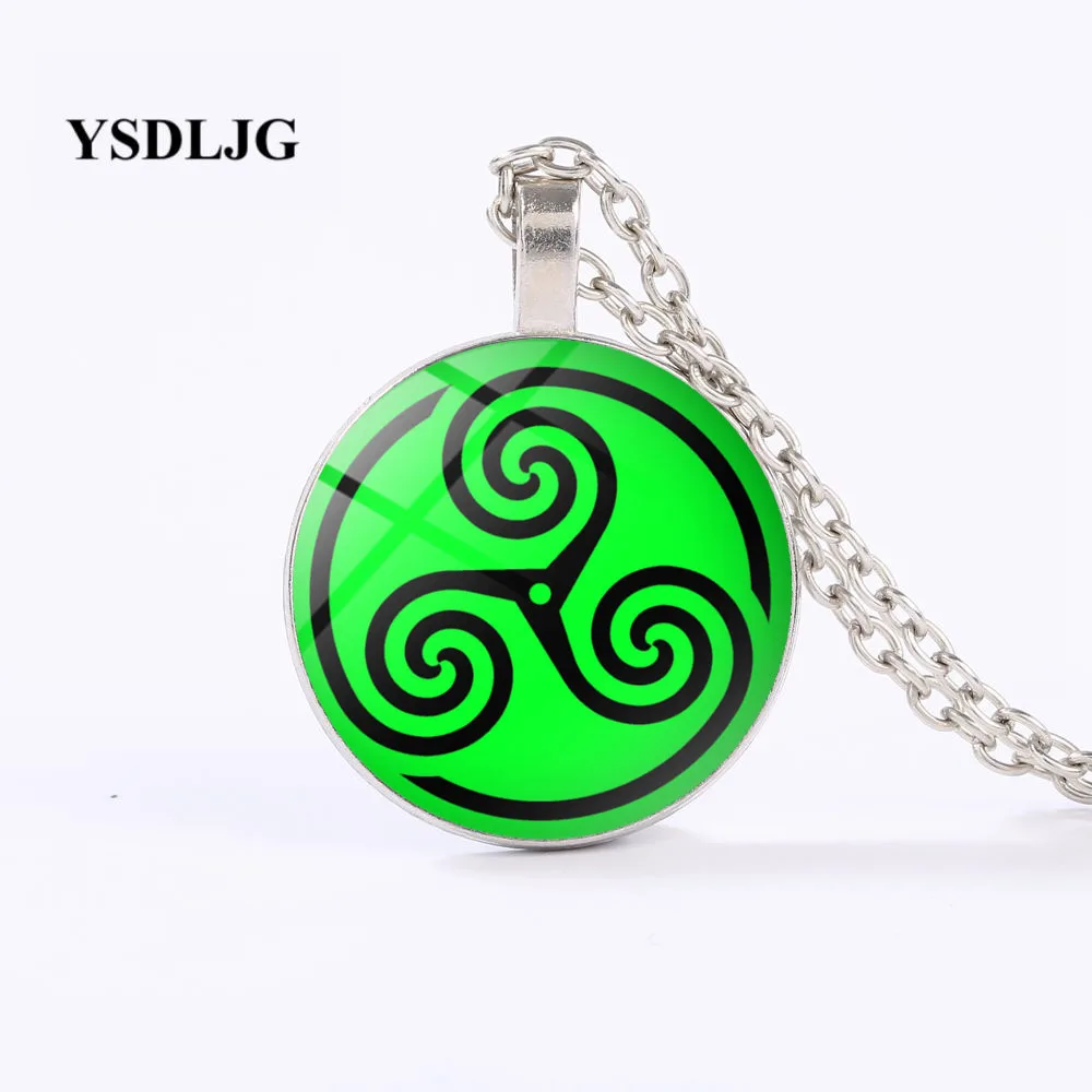 GDRGYB Esoteric ожерелье-Triskelion Pagan символ Wicca мифологическая оккультная золотая цепочка