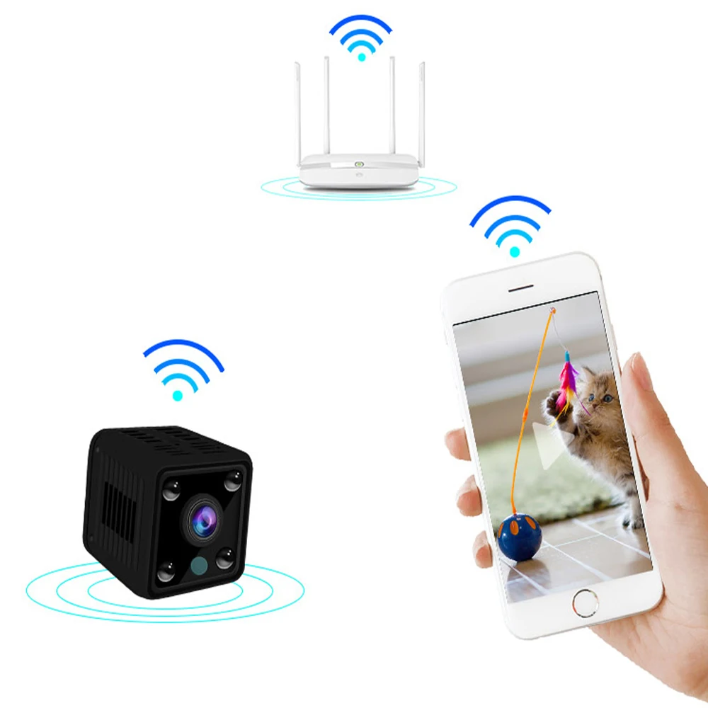 

Portable Full HD Mini Camera Wifi Camcorder wi fi P2P Cam Night Vision Baby Monitor Remote Action IP Mini Wifi Camera Recorder