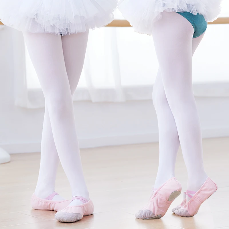 Dance Tights Thick Pink Tights Kids Pantyhose Ballet Dance Tights