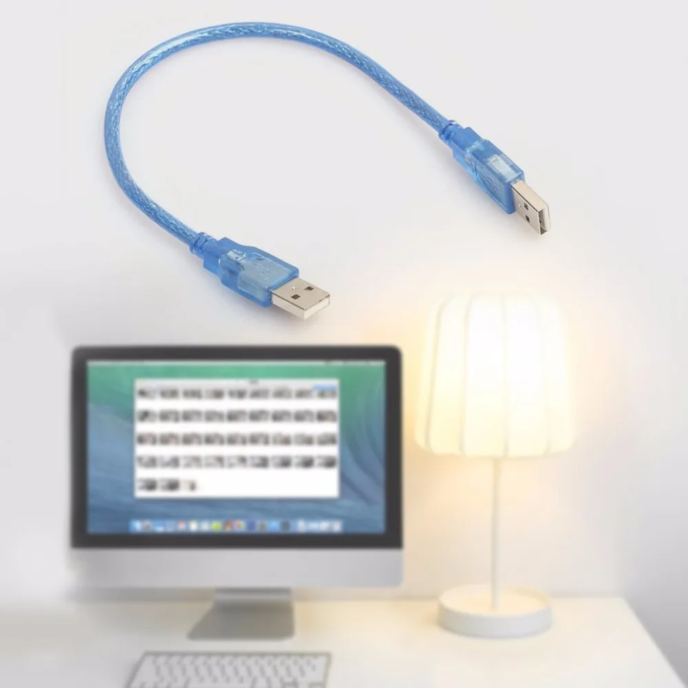 

30cm USB 2.0 Extension Cable Male To Male USB Extension Cord Anti-interference Copper Core USB Short Cable