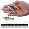 Agoie 65mm/4.5g Wobblers 3 Segment Multi Jointed Artificial Fishing Lure Lifelike Swim Bait Slow Sinking Hard Lures Floating ► Photo 2/6