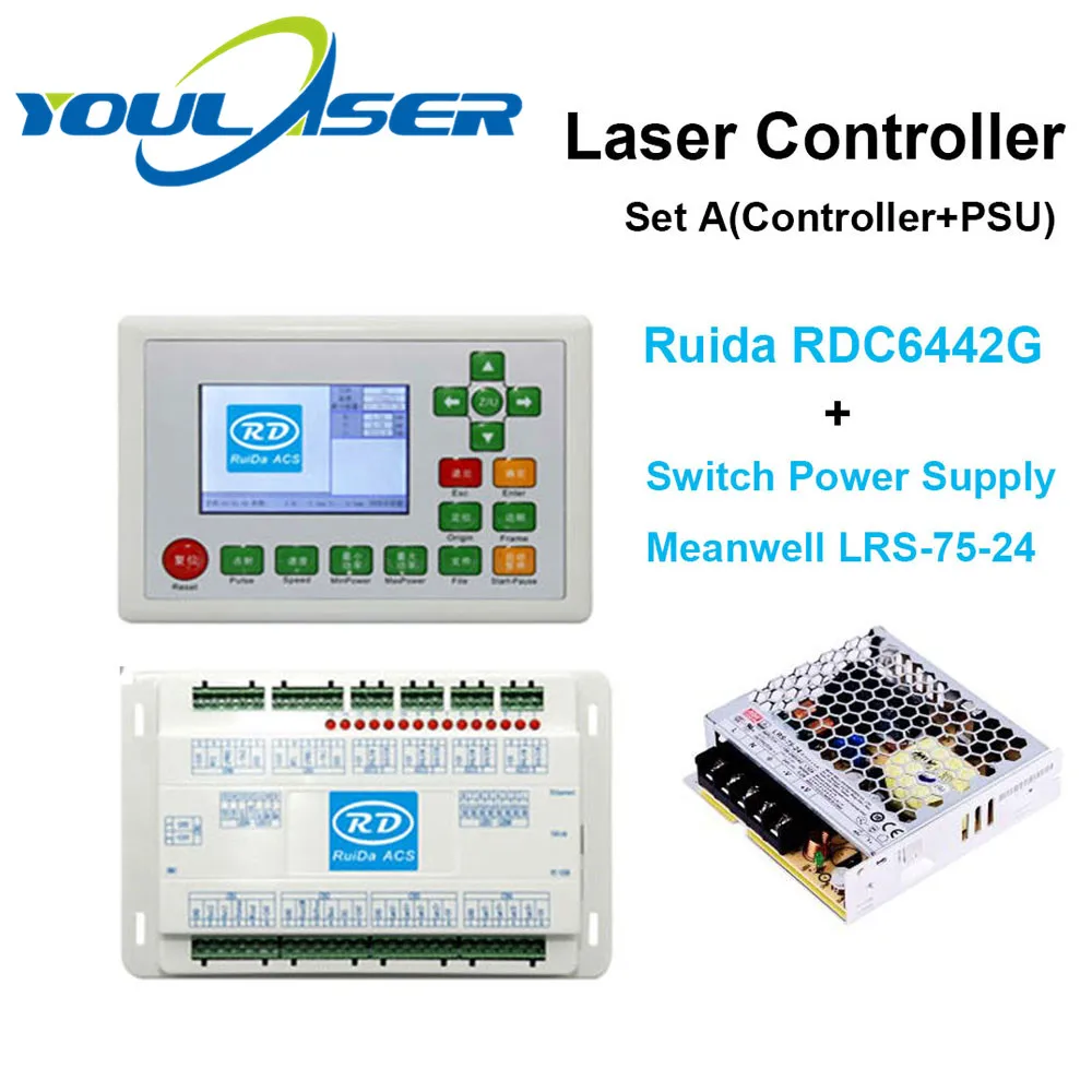 Ruida RDC6442G DSP лазерный контроллер PSU Wi-Fi ручка для Co2 лазерной гравировки и резки