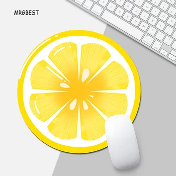 

MRGBEST New In Stock Round Small Size Mouse-pad Non-slip Nature Rubber Mat Cute Fruit Desk Pads for Office or Gaming
