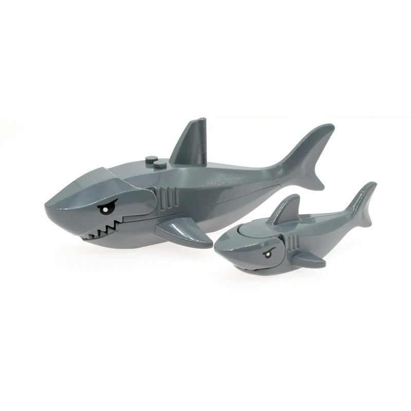

Domestic particle building block DIY is compatible with 62606 marine animal spare parts size giant tooth shark 1
