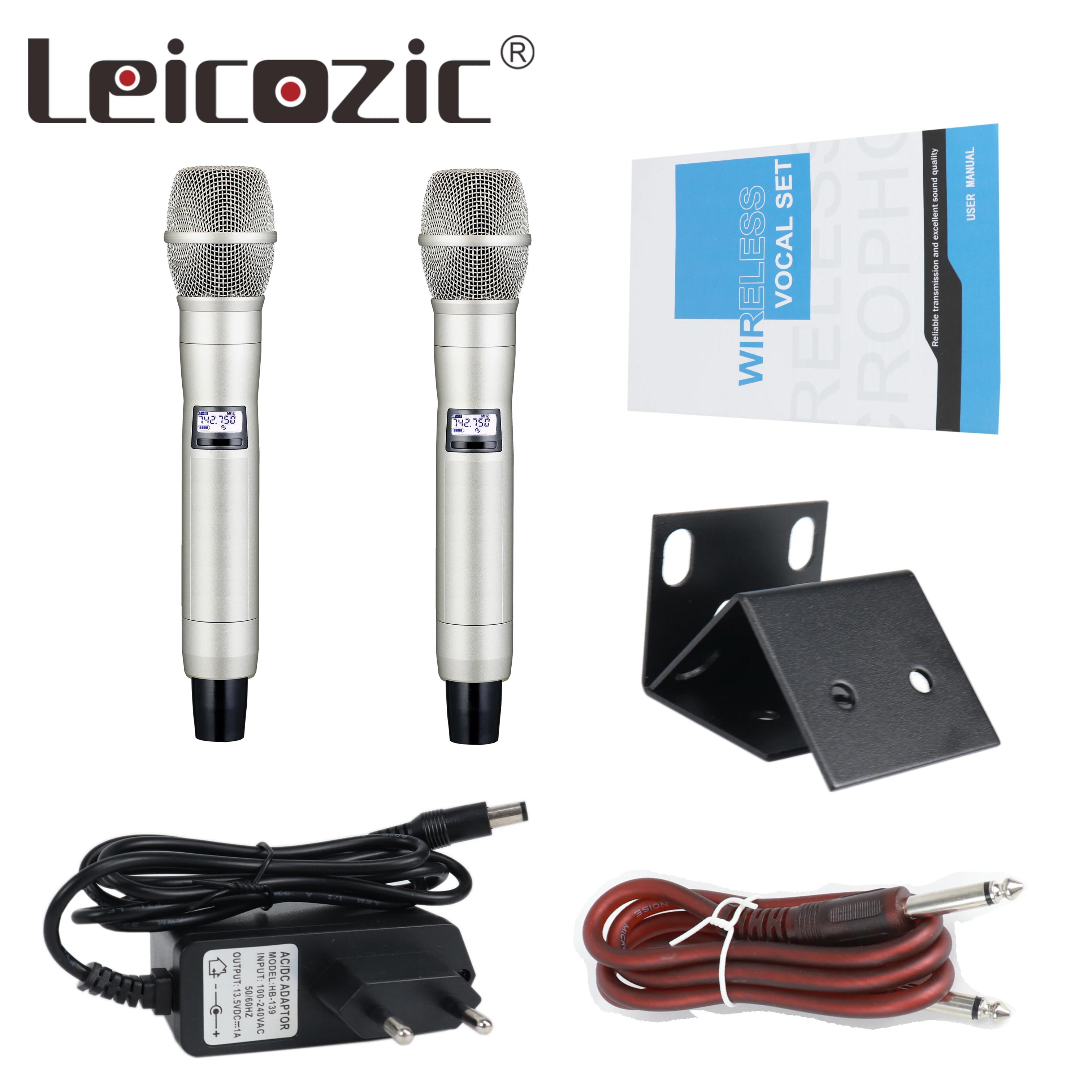 Leicozic профессиональный микрофон atx200 двухканальный mikrofon microfono inalambrico mikrafon mic беспроводной UHF беспроводной микрофон