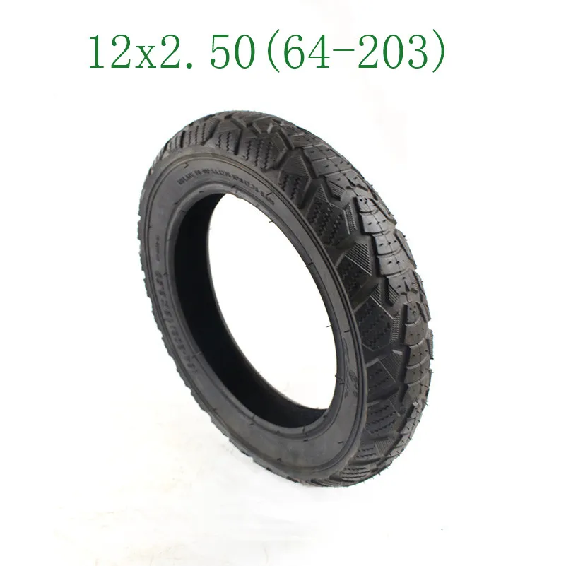 12x2,50(64-203) пневматические колеса шины высокого качества 12-дюймовый Электрический велосипед внутренние и внешние шины 12*2,50 шины - Цвет: outer tyre