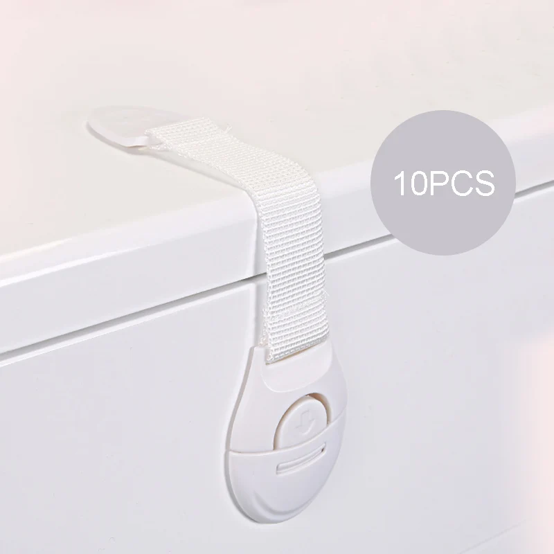 

10pcs Child Safety Cabinet Lock Baby Proof Security Protector Drawer Door Cabinet Lock Plastic Protection Kids Safety Door Lock